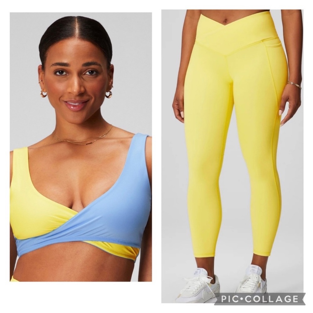 NWT Fabletics Crossover Low Impact Workout Set